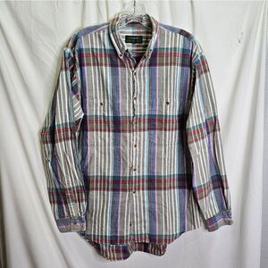 Colours by Alexander Julian Vintage Striped Button Down Shirt Size Medium